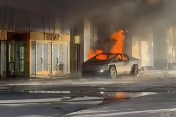 Vídeo | Explosión de un Tesla Cybertruck frente al hotel Trump en Las Vegas